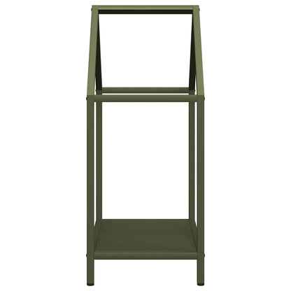 vidaXL Firewood Rack Olive Green 40x25x60 cm Cold-rolled steel
