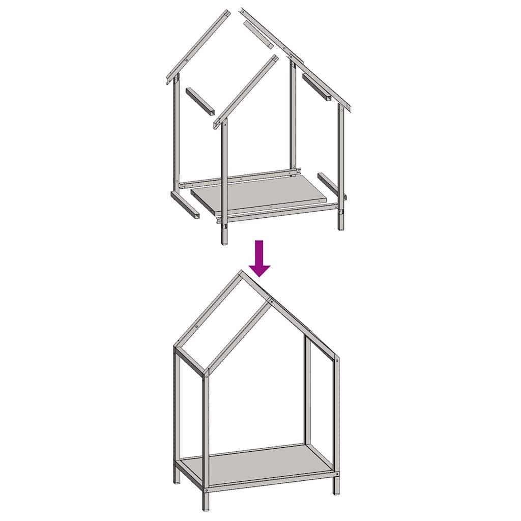 vidaXL Firewood Rack Olive Green 40x25x60 cm Cold-rolled steel