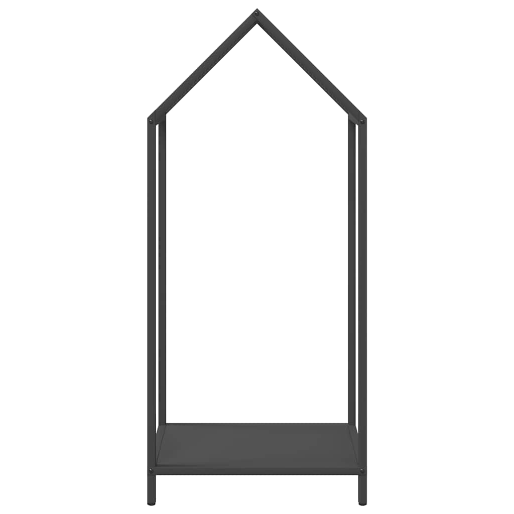 vidaXL Firewood Rack Black 40x25x90 cm Cold-rolled steel