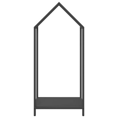 vidaXL Firewood Rack Black 40x25x90 cm Cold-rolled steel