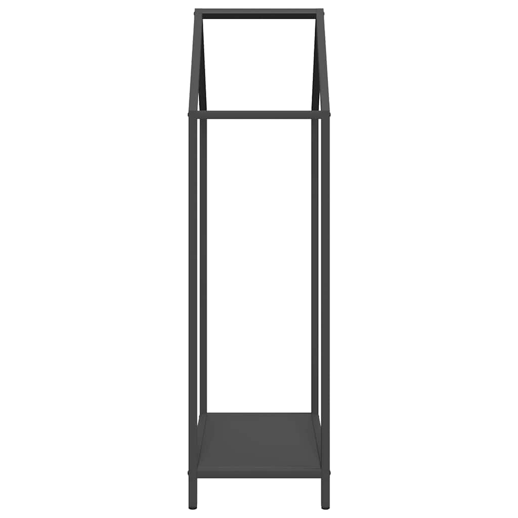 vidaXL Firewood Rack Black 40x25x90 cm Cold-rolled steel