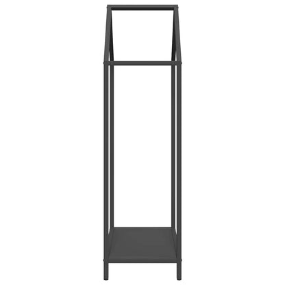 vidaXL Firewood Rack Black 40x25x90 cm Cold-rolled steel