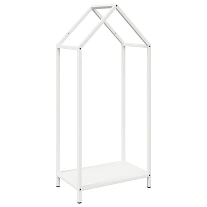 vidaXL Firewood Rack White 40x25x90 cm Cold-rolled steel