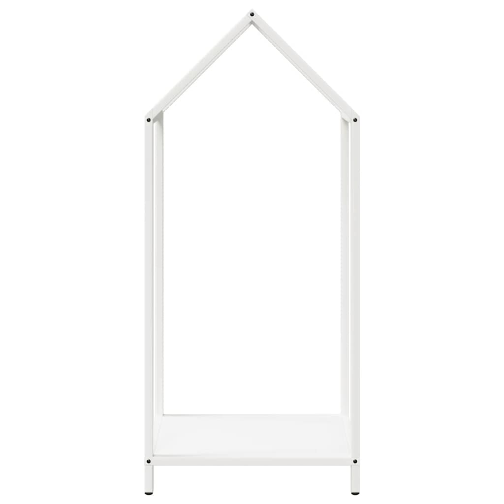 vidaXL Firewood Rack White 40x25x90 cm Cold-rolled steel