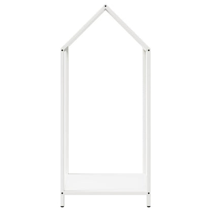 vidaXL Firewood Rack White 40x25x90 cm Cold-rolled steel