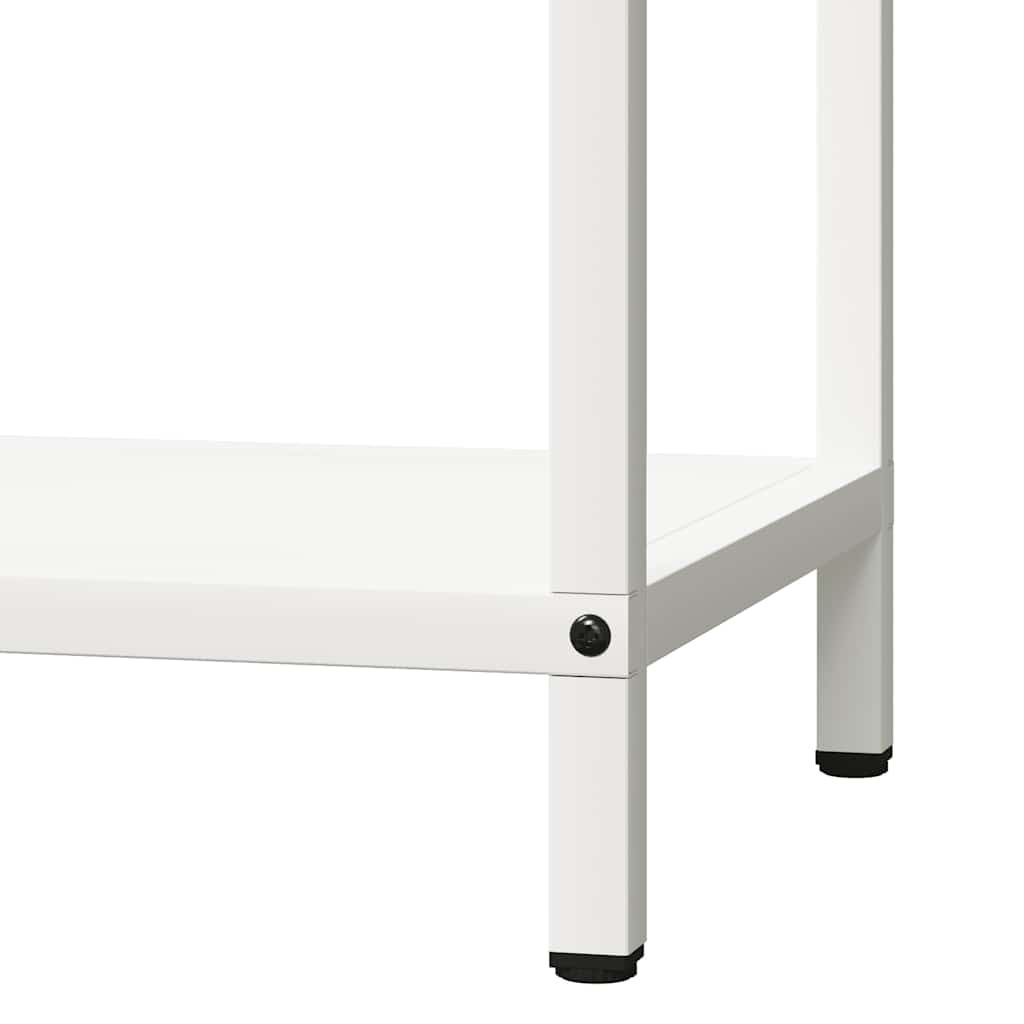 vidaXL Firewood Rack White 40x25x90 cm Cold-rolled steel