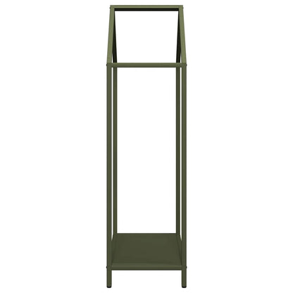vidaXL Firewood Rack Olive Green 40x25x90 cm Cold-rolled steel