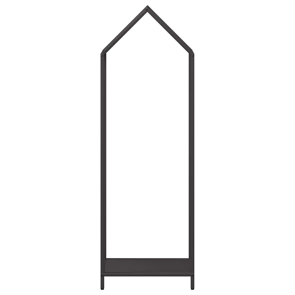 vidaXL Firewood Rack Black 40x25x120 cm Cold-rolled steel