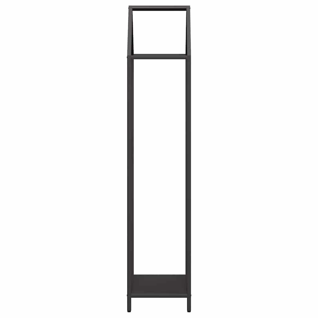 vidaXL Firewood Rack Black 40x25x120 cm Cold-rolled steel