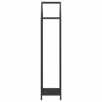 vidaXL Firewood Rack Black 40x25x120 cm Cold-rolled steel