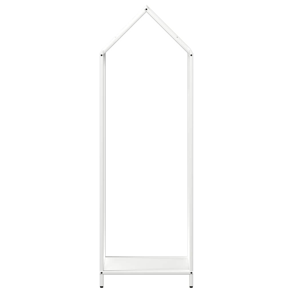 vidaXL Firewood Rack White 40x25x120 cm Cold-rolled steel