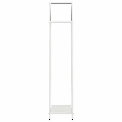 vidaXL Firewood Rack White 40x25x120 cm Cold-rolled steel