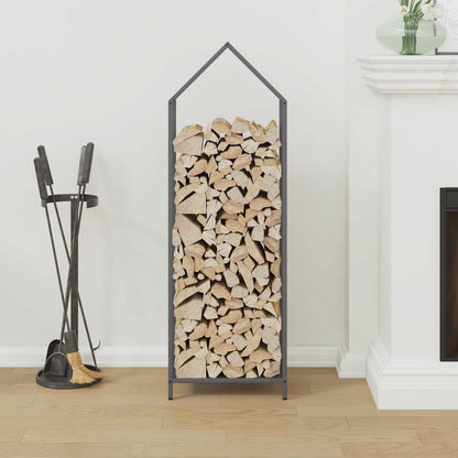 vidaXL Firewood Rack Anthracite 40x25x120 cm Cold-rolled steel