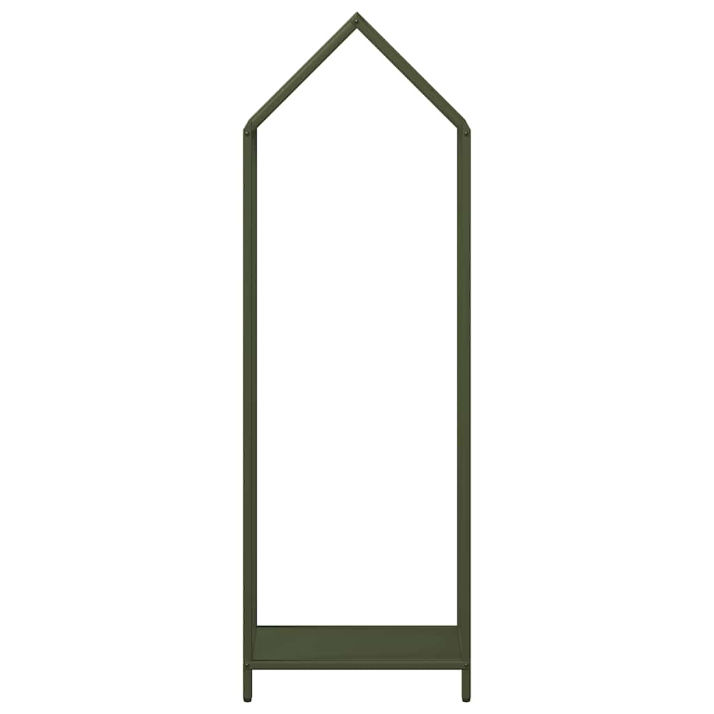 vidaXL Firewood Rack Olive Green 40x25x120 cm Cold-rolled steel