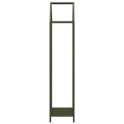 vidaXL Firewood Rack Olive Green 40x25x120 cm Cold-rolled steel