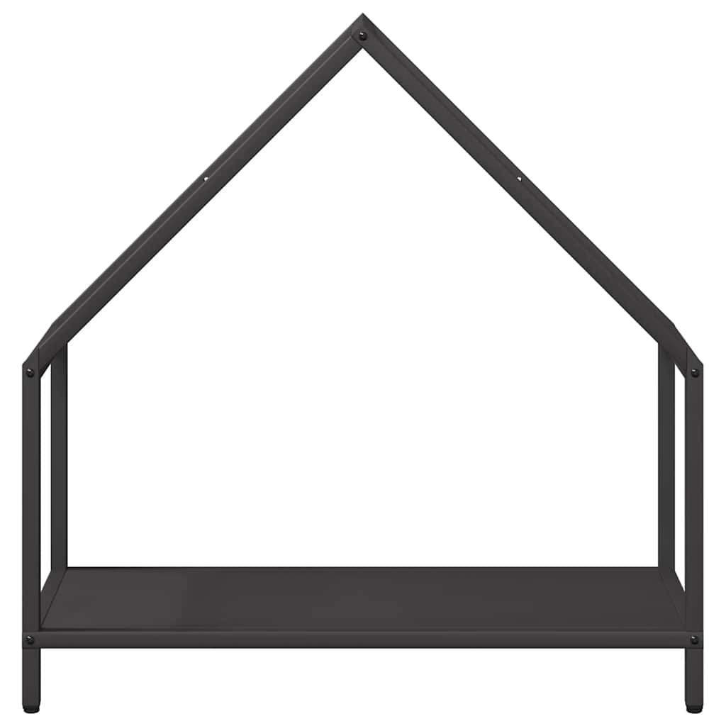 vidaXL Firewood Rack Black 60x25x60 cm Cold-rolled steel
