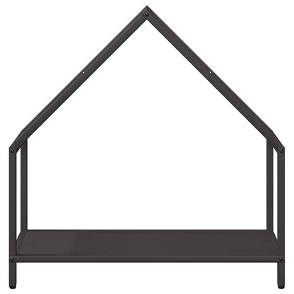 vidaXL Firewood Rack Black 60x25x60 cm Cold-rolled steel