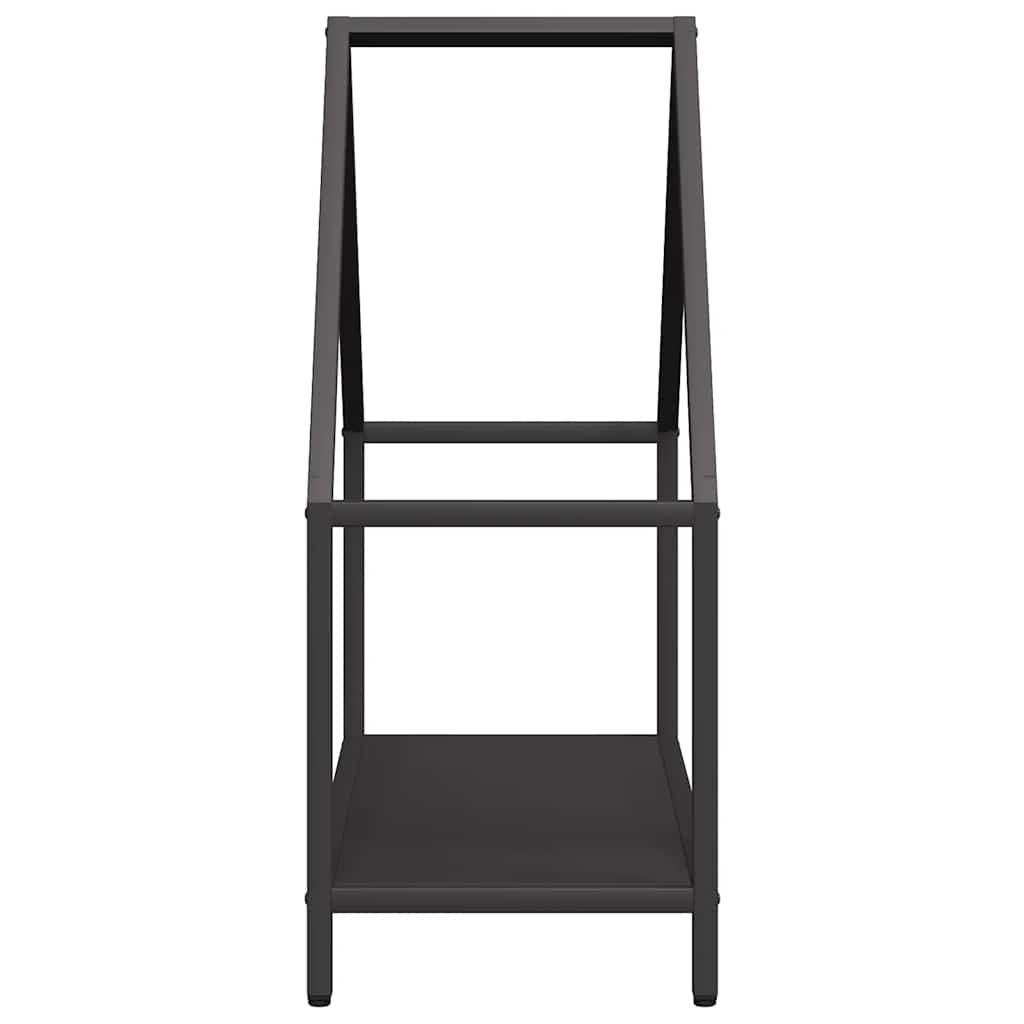 vidaXL Firewood Rack Black 60x25x60 cm Cold-rolled steel