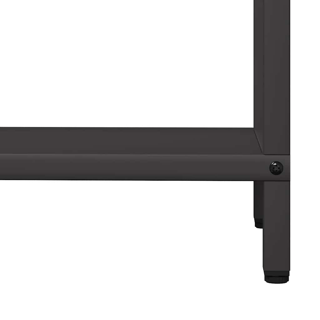vidaXL Firewood Rack Black 60x25x60 cm Cold-rolled steel