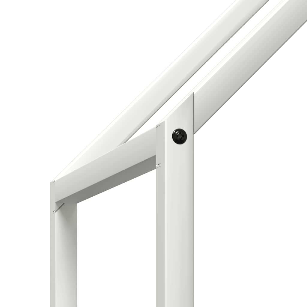 vidaXL Firewood Rack White 60x25x60 cm Cold-rolled steel