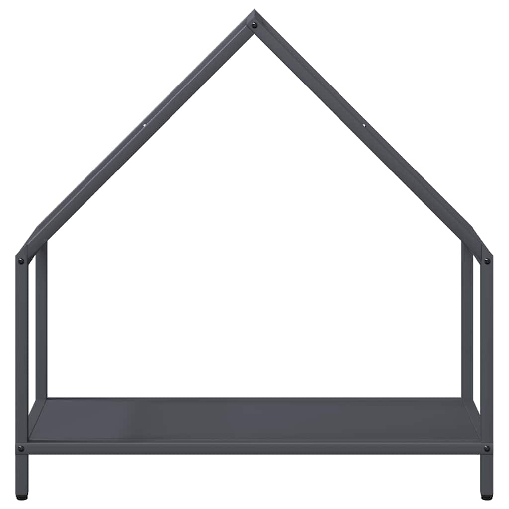 vidaXL Firewood Rack Anthracite 60x25x60 cm Cold-rolled steel