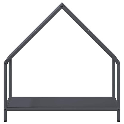 vidaXL Firewood Rack Anthracite 60x25x60 cm Cold-rolled steel