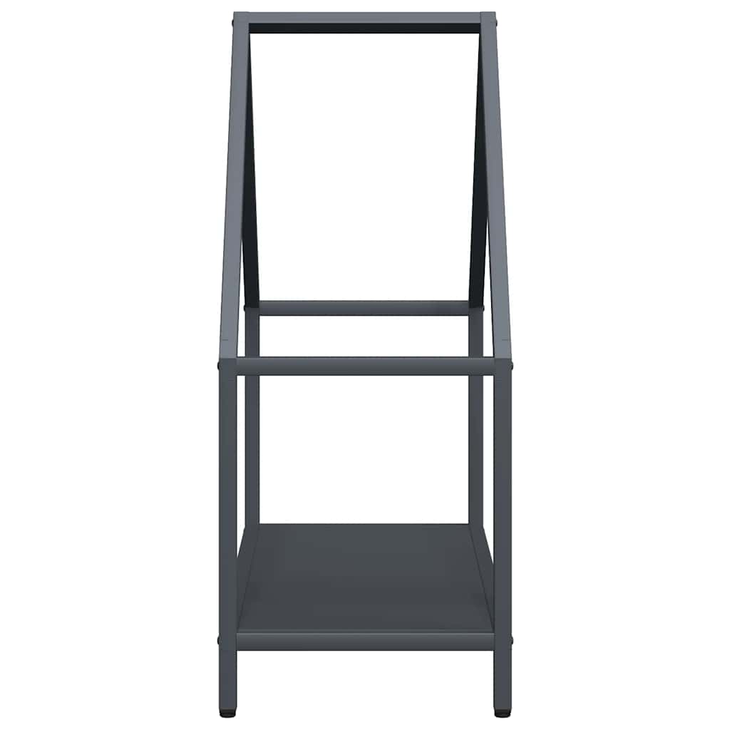 vidaXL Firewood Rack Anthracite 60x25x60 cm Cold-rolled steel