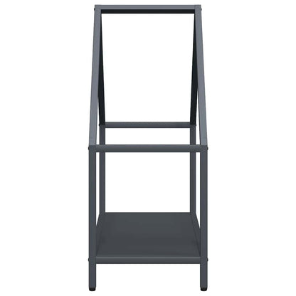 vidaXL Firewood Rack Anthracite 60x25x60 cm Cold-rolled steel