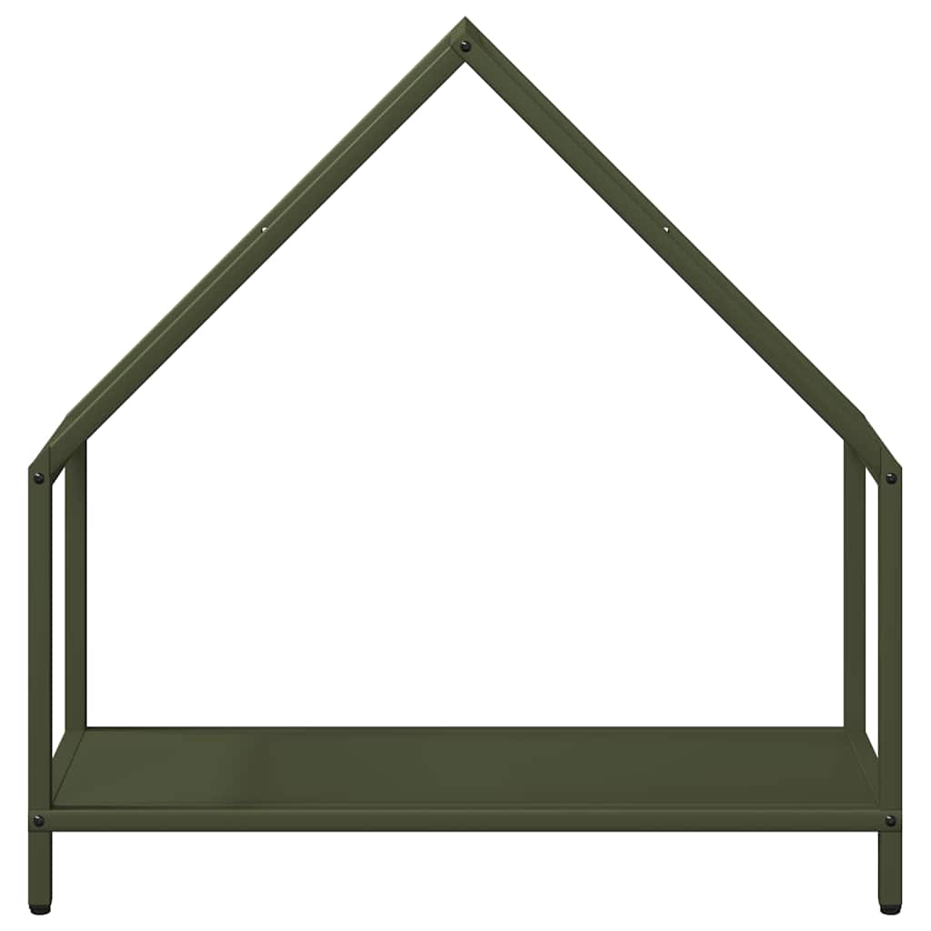 vidaXL Firewood Rack Olive Green 60x25x60 cm Cold-rolled steel
