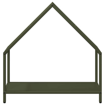 vidaXL Firewood Rack Olive Green 60x25x60 cm Cold-rolled steel