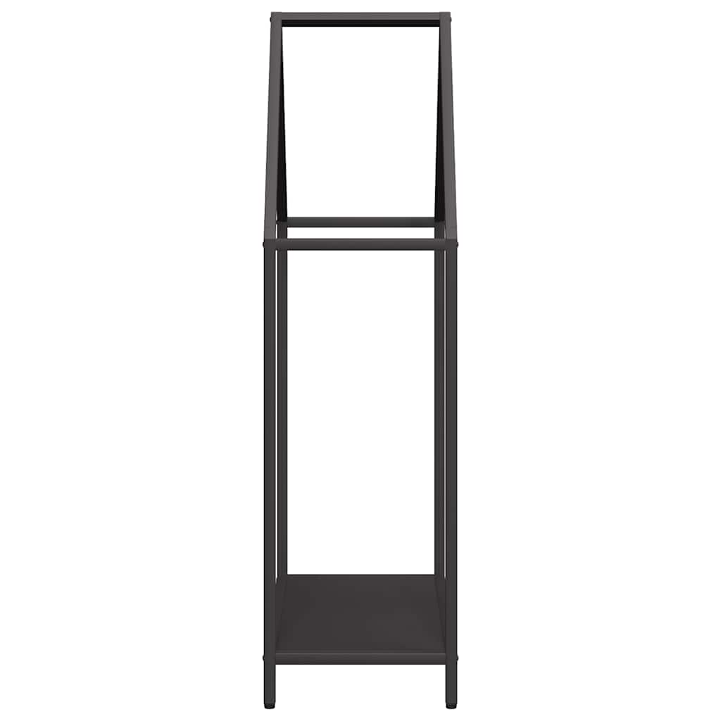 vidaXL Firewood Rack Black 60x25x90 cm Cold-rolled steel
