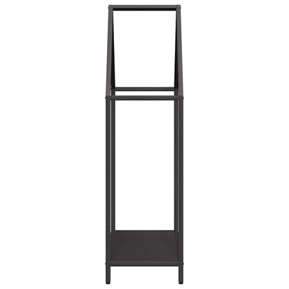 vidaXL Firewood Rack Black 60x25x90 cm Cold-rolled steel