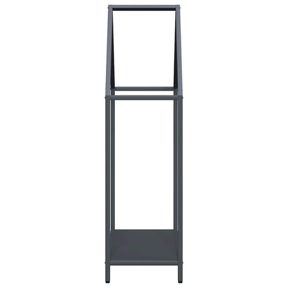 vidaXL Firewood Rack Anthracite 60x25x90 cm Cold-rolled steel