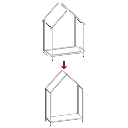 vidaXL Firewood Rack Anthracite 60x25x90 cm Cold-rolled steel