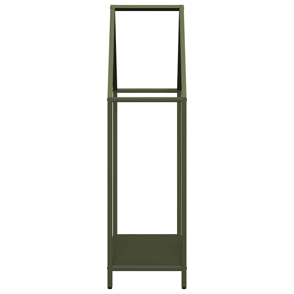 vidaXL Firewood Rack Olive Green 60x25x90 cm Cold-rolled steel