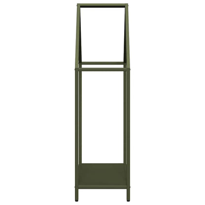 vidaXL Firewood Rack Olive Green 60x25x90 cm Cold-rolled steel
