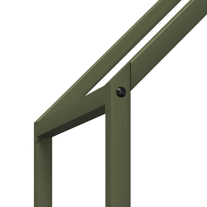 vidaXL Firewood Rack Olive Green 60x25x90 cm Cold-rolled steel
