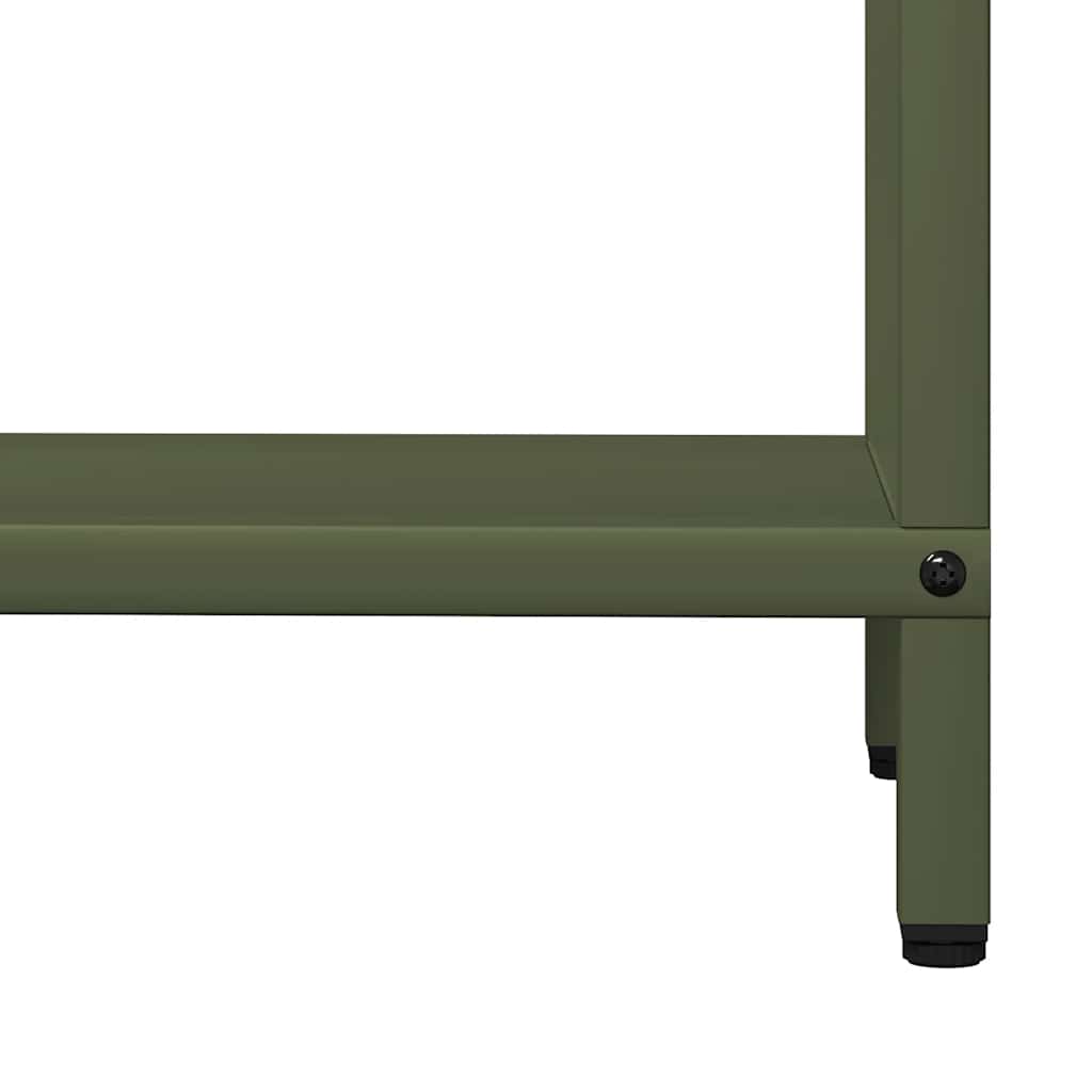 vidaXL Firewood Rack Olive Green 60x25x90 cm Cold-rolled steel