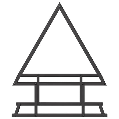 vidaXL Firewood Rack Black 50x25x60 cm Cold-rolled steel