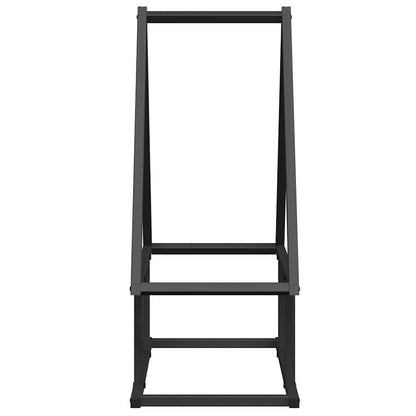 vidaXL Firewood Rack Black 50x25x60 cm Cold-rolled steel