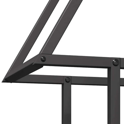 vidaXL Firewood Rack Black 50x25x60 cm Cold-rolled steel
