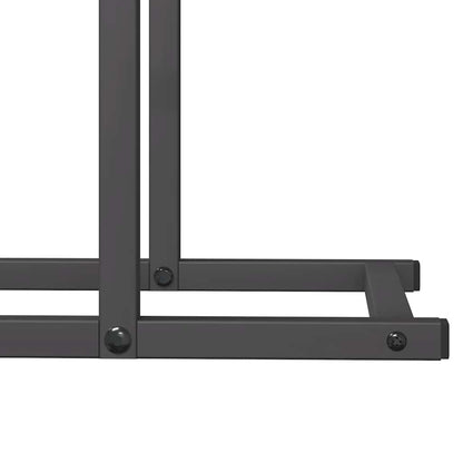 vidaXL Firewood Rack Black 50x25x60 cm Cold-rolled steel