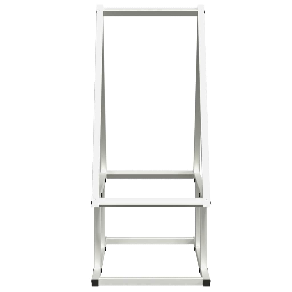 vidaXL Firewood Rack White 50x25x60 cm Cold-rolled steel