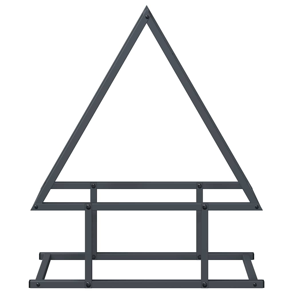 vidaXL Firewood Rack Anthracite 50x25x60 cm Cold-rolled steel