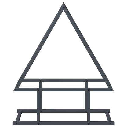 vidaXL Firewood Rack Anthracite 50x25x60 cm Cold-rolled steel