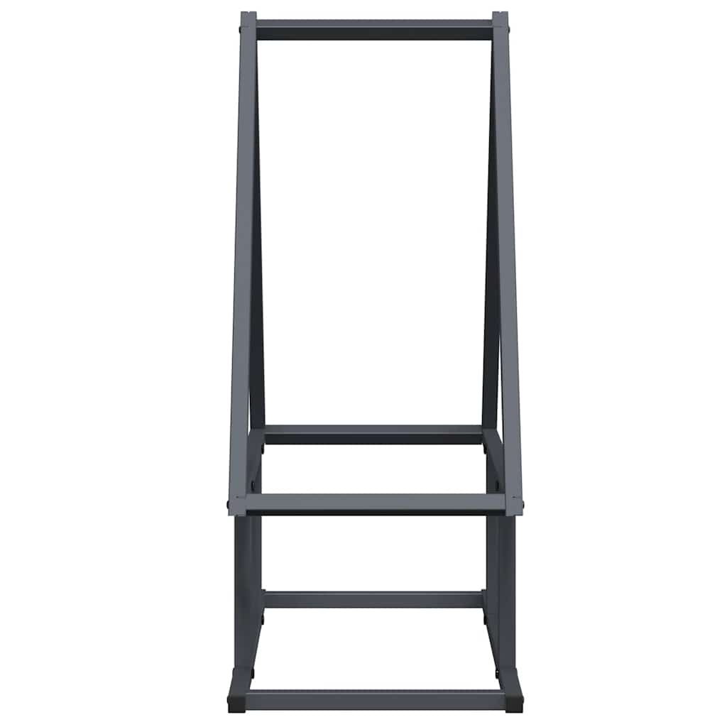 vidaXL Firewood Rack Anthracite 50x25x60 cm Cold-rolled steel