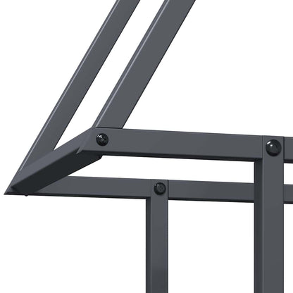 vidaXL Firewood Rack Anthracite 50x25x60 cm Cold-rolled steel