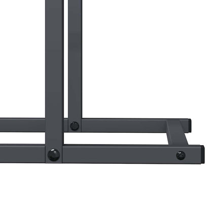 vidaXL Firewood Rack Anthracite 50x25x60 cm Cold-rolled steel