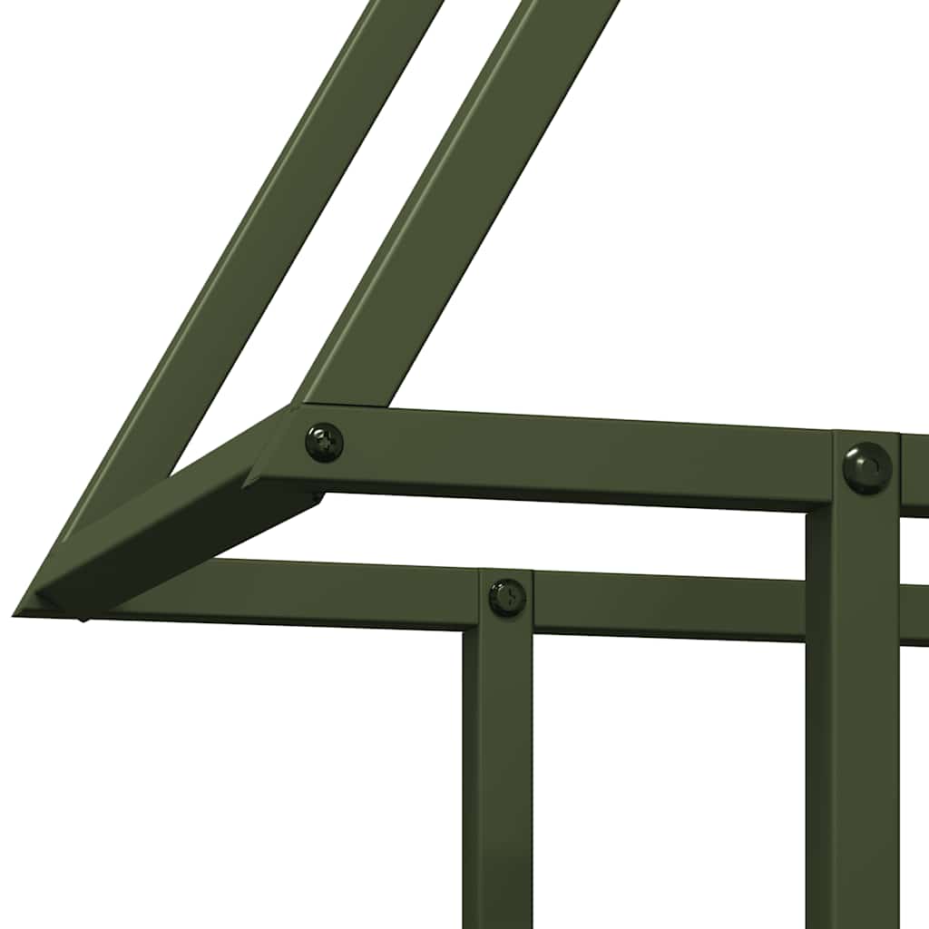 vidaXL Firewood Rack Olive Green 50x25x60 cm Cold-rolled steel