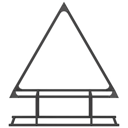 vidaXL Firewood Rack Black 80x25x90 cm Cold-rolled steel